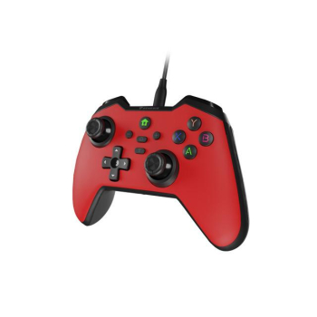 Gamepad Genesis Mangan 300 przewodowy do PC/SWITCH/MOBILE czerwony