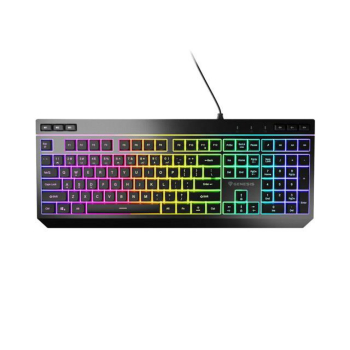 Klawiatura przewodowa Genesis Rhod 530 RGB US podświetlenie gamingowa programowalna