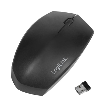Mysz bezprzewodowa LogiLink ID0191 dwa tryby 2,4 GHz i BT 4.2, ergonomiczna, czarna