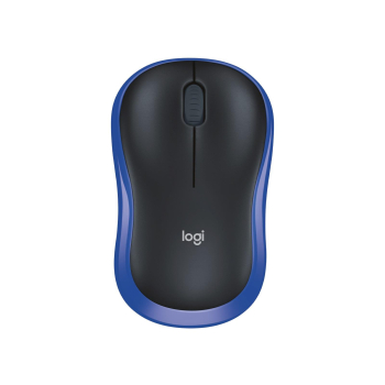 Mysz bezprzewodowa Logitech M185 optyczna czarno-niebieska