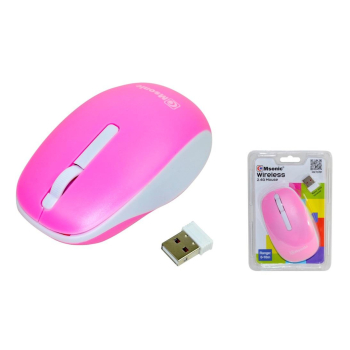 Mysz bezprzewodowa Msonic MX707P optyczna 3 przyciski 1000dpi różowo-biała