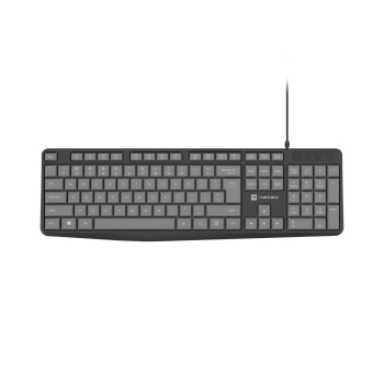 Klawiatura przewodowa Natec Nautilus US slim czarno-szara