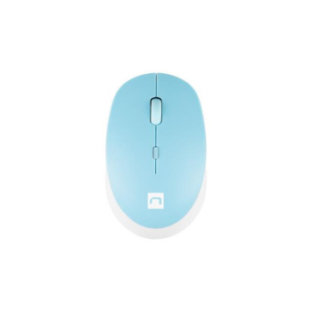Mysz bezprzewodowa Natec Harrier 2 bluetooth 5.1 1600 DPI z cichym klikiem biało-niebieska