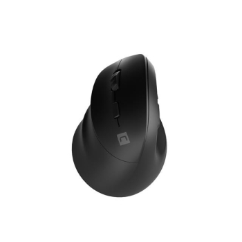 Mysz bezprzewodowa Natec Crake 2 Bluetooth 5.2 + 2.4GHz 2400DPI wertykalna czarna dla leworęcznych