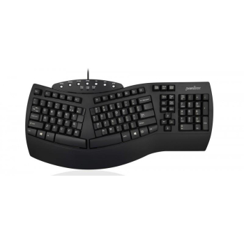 Klawiatura przewodowa Perixx PERIBOARD-512 Classic Ergonomic, czarna