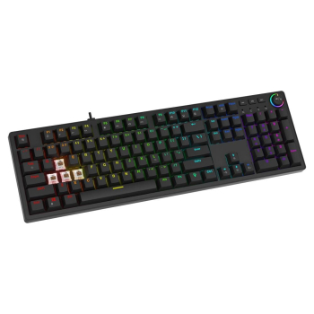 Klawiatura przewodowa SAVIO STYX Outemu Brown mechaniczna Hot Swap RGB
