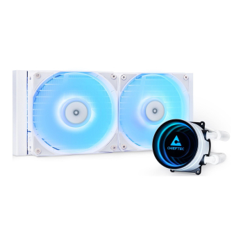 Chłodzenie wodne Chieftec Iceberg White 240 CLC-240-RGB-W 2x120mm PWM